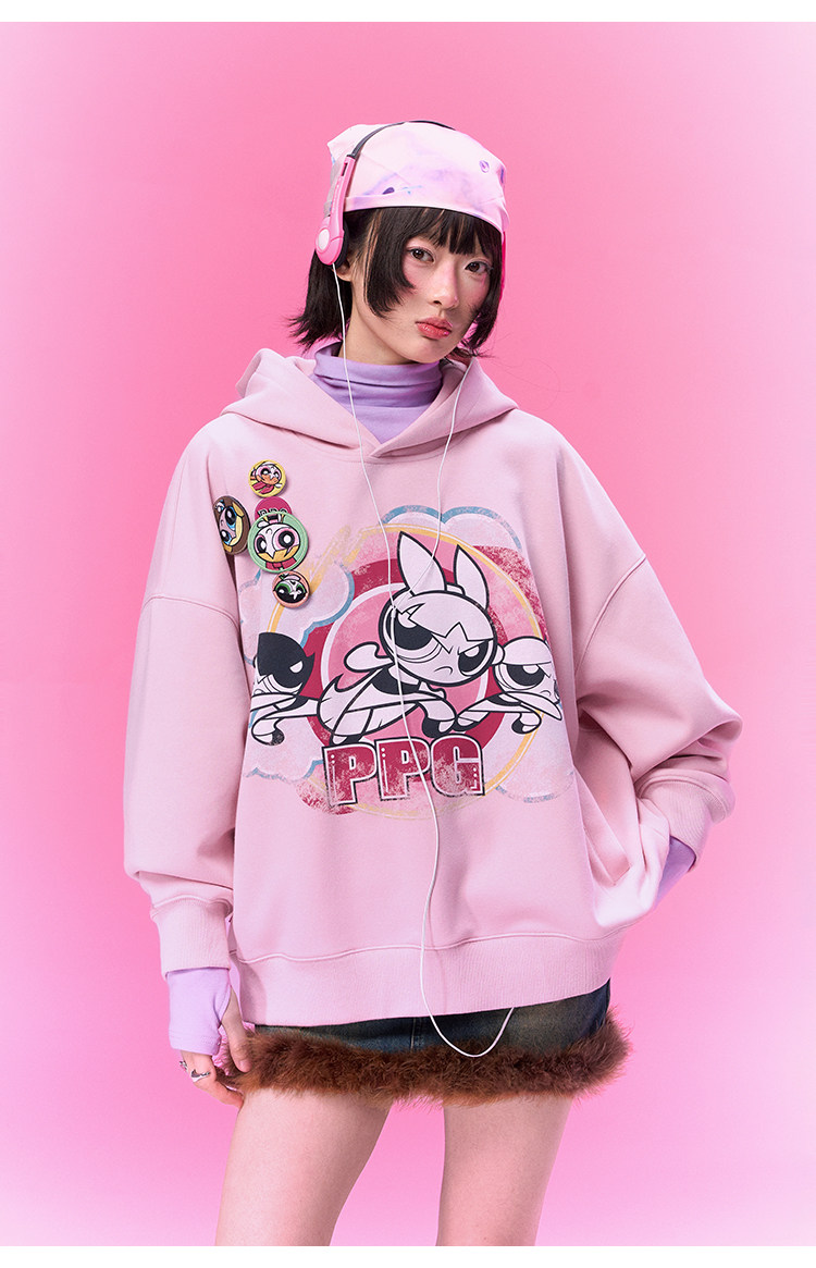 BJHG Powerpuff Girls Oversized Hoodie