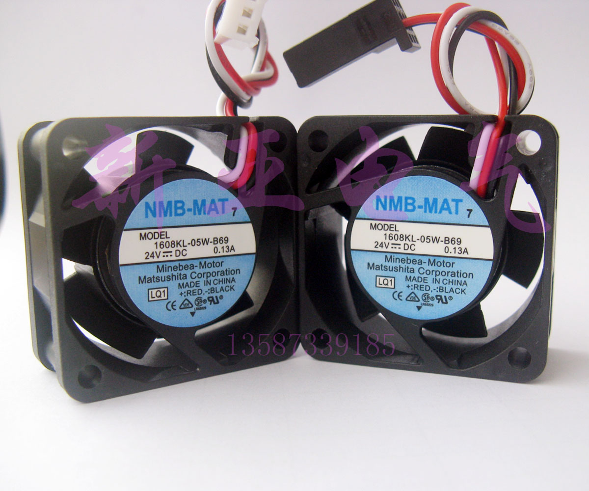 NMB fan 1608KL-05W-B69 24V 0 13a 4CM 4020 24V with detection alarm function