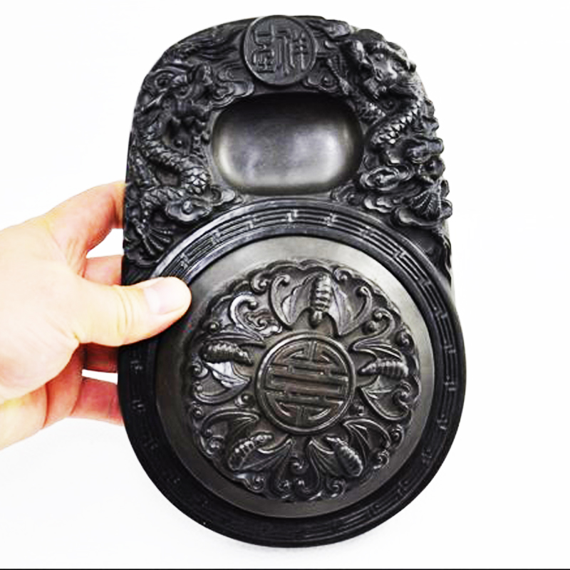 仁天品牌雕刻文房端硯學生初學者適用澄泥硯送禮自用皆宜