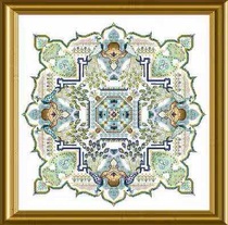 CD Chatelaine Designs White Peacock original drawing A3 color