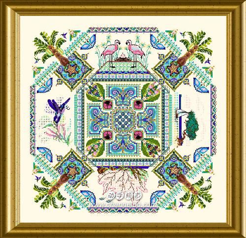 Chatelaine Designs CD Caribbean Caribbean Mandala original drawings A3 cai da