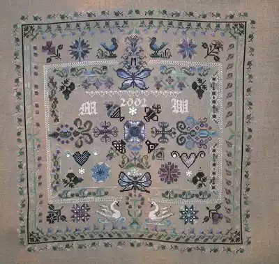 Chatelaine Designs CD Polar Lights Original embroidery A3 color play