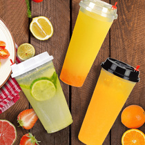 90 caliber disposable transparent milk tea cup plastic cup beverage juice net celebrity injection molding packaging cup with lid 700