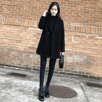 Sandro Fashiong double-sided cashmere coat autumn winter coat women 2021 new female winter little man