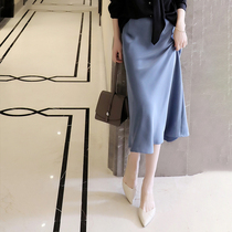  Sandro Svpr skirt womens 2021 summer new high waist thin temperament hip A-line chiffon skirt