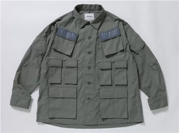 シャツ 19aw wtaps MODULAR LS 01 SHIRT. COTTON 現貨WTAPS 19AW MODULAR LS 01/SHIRT.COTTON.RIPSTOP十袋襯衫