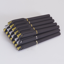 Advertising pen custom logo custom wholesale gel pen business carbon pen printing Frosted Black Water pen 0 5m