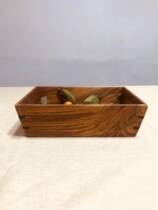 Burmese teak fruit plate litters