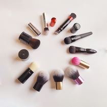 cici makeup brush Portable loose powder brush Blush brush Mushroom head loose powder brush Portable KABUKI telescopic cover