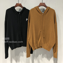 2022 Spring loaded South Korea East gate new embroidery letter P Korean version loose bat Sleeveless hat knit cardiovert woman