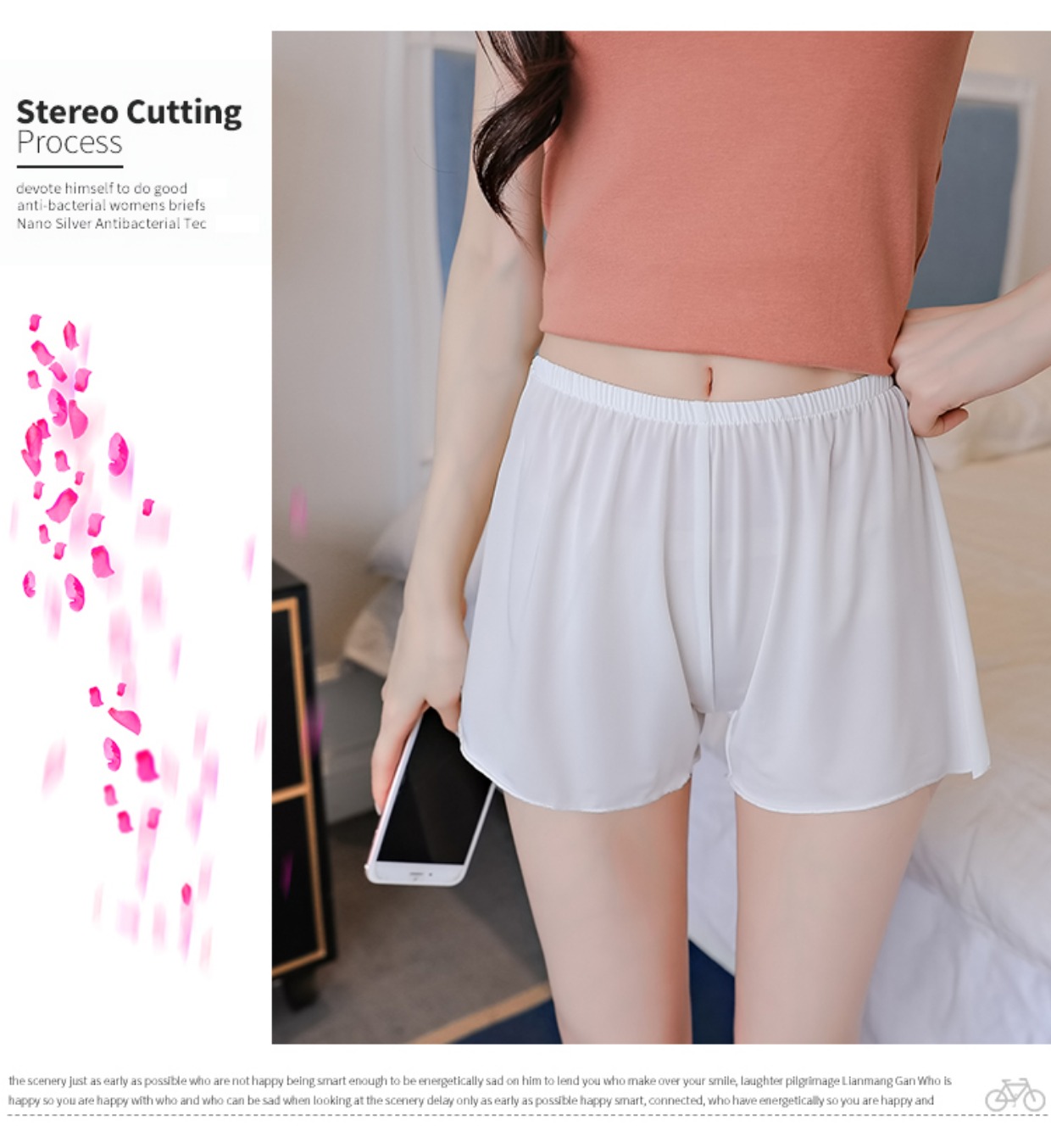 Quần an toàn chống ánh sáng bên trong và bên ngoài mặc quần legging nữ ba điểm mùa hè mỏng phần nhà rộng cỡ mỡ mm bảo hiểm quần short rộng quần thể thao nữ 