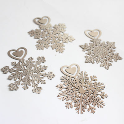 【 Love Snowflake 】 Cute, fresh and simple Korean-style stainless steel metal bookmark Christmas, New Year and graduation gift