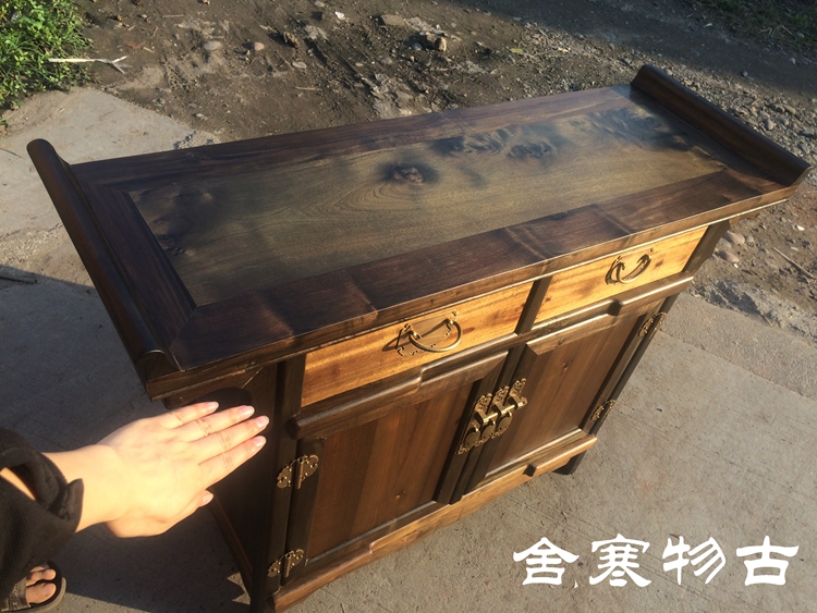 (Customized) Sichuan Ming Dynasty Old material Little Ye Zhennan Yin Nangmu Xuanxuan Shut Down TV Cabinet for Table Case