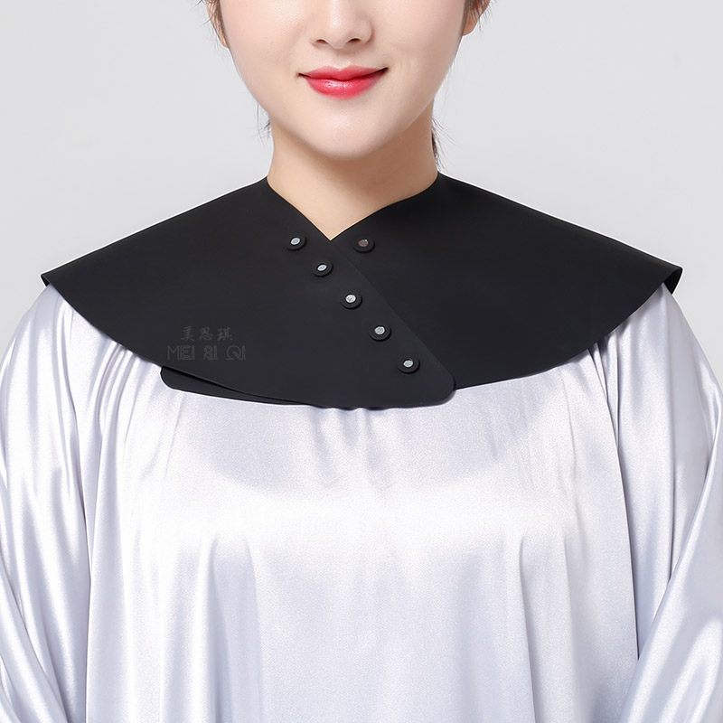 Mid-number black upscale haircut shawl hairdressing special haircut cushion shoulder non-stick hair rubber cushion shoulder cut shoulder shawl