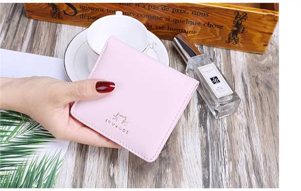 Ví đựng tiền nữ ngắn đoạn 2017 mới sinh viên thủy triều nhỏ gấp dễ thương đa năng phiên bản tiếng Hàn của ví cá tính ví lv nam