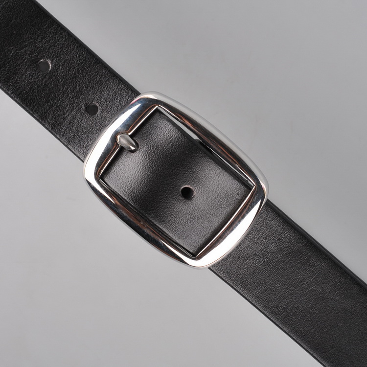 The new 304 stainless steel ri zi kou cowhide belt men and women of leisure belt header level cowhide belt (3 4cm)