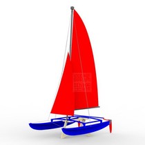Ant model Hobie16 catamaran sports sailing boat youth science equipment parent-child education assembly toy