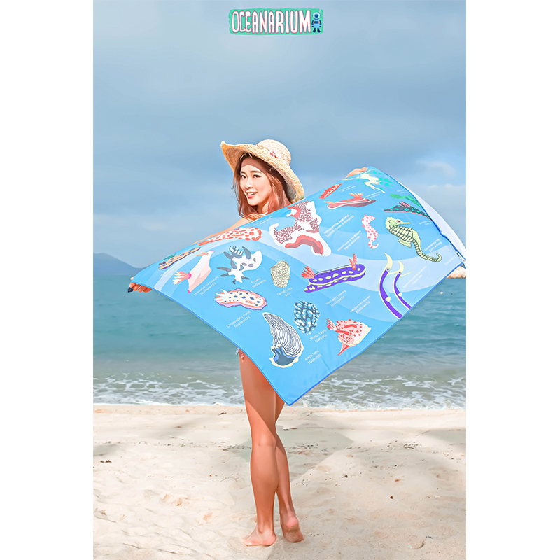 Oceanarium Marine Life Quick-Drying Towel Quick-Drying Fiber Outdoor Sports Beach Towel Diving Surfing