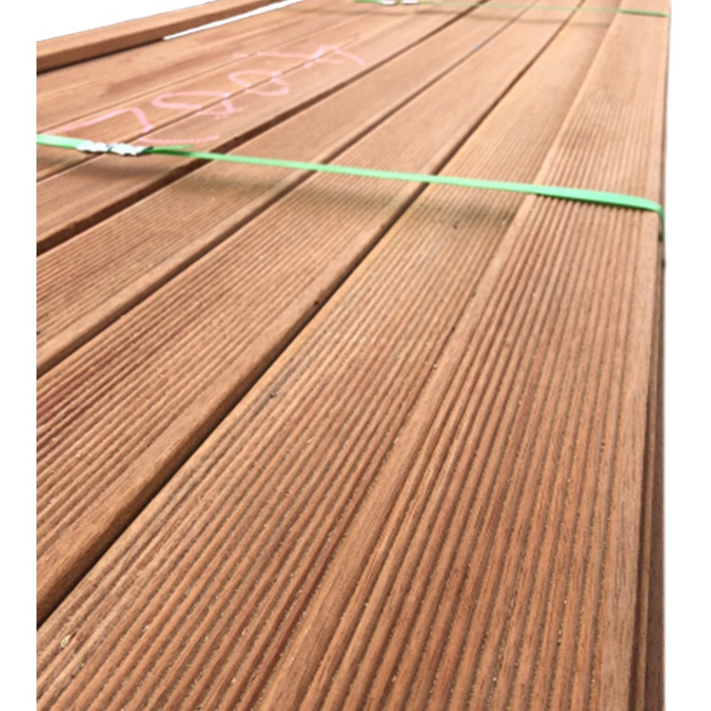 Anti-corrosion plank outdoor pineapple grid wood floor patio courtyard fence wooden square plank road handrail promenade square wood