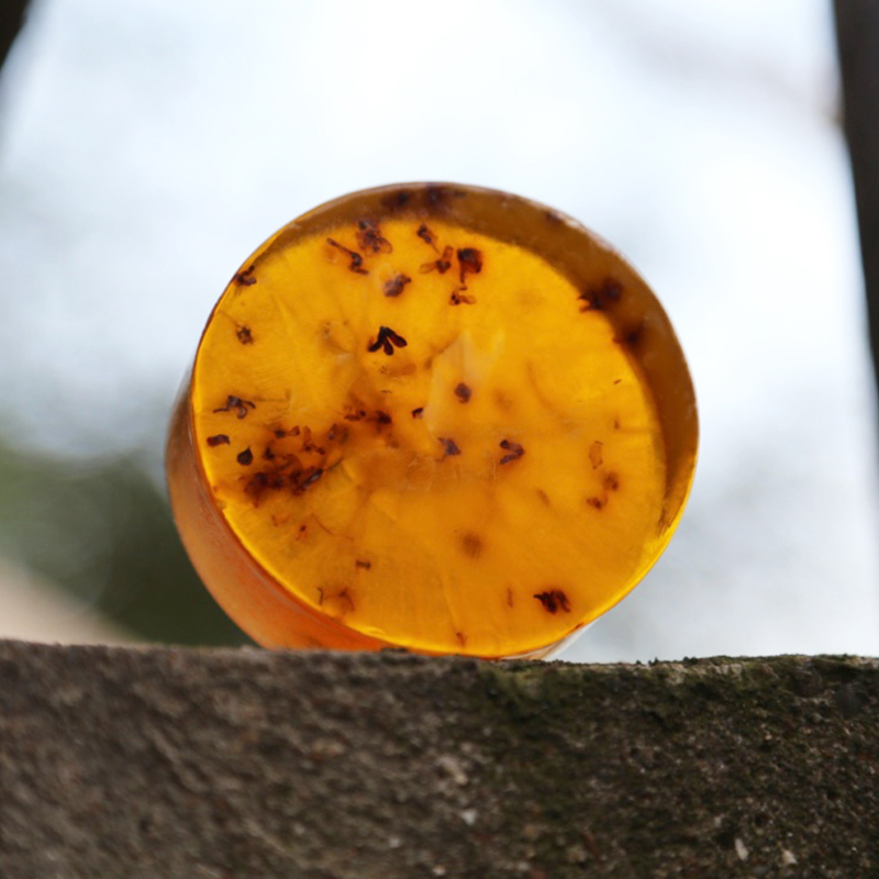 萨维尔琨 植物精油柔和洁净滋润保湿沐浴桂花透明手工皂100g