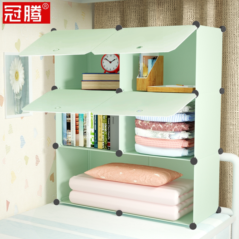 Bed rack college students upper bunk storage artifact bedroom wardrobe partition layered rack bedroom dormitory finishing cabinet