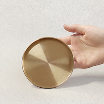  Brass pot dry bubble Taiwan pot tea pot tray dry bubble plate water storage Japanese household tea set Kung Fu tea path accessories