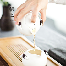  Kung Fu Tea set Ding Kiln tea set Tea ceremony Teapot Teacup Fair cup set White porcelain cup Wu Tu