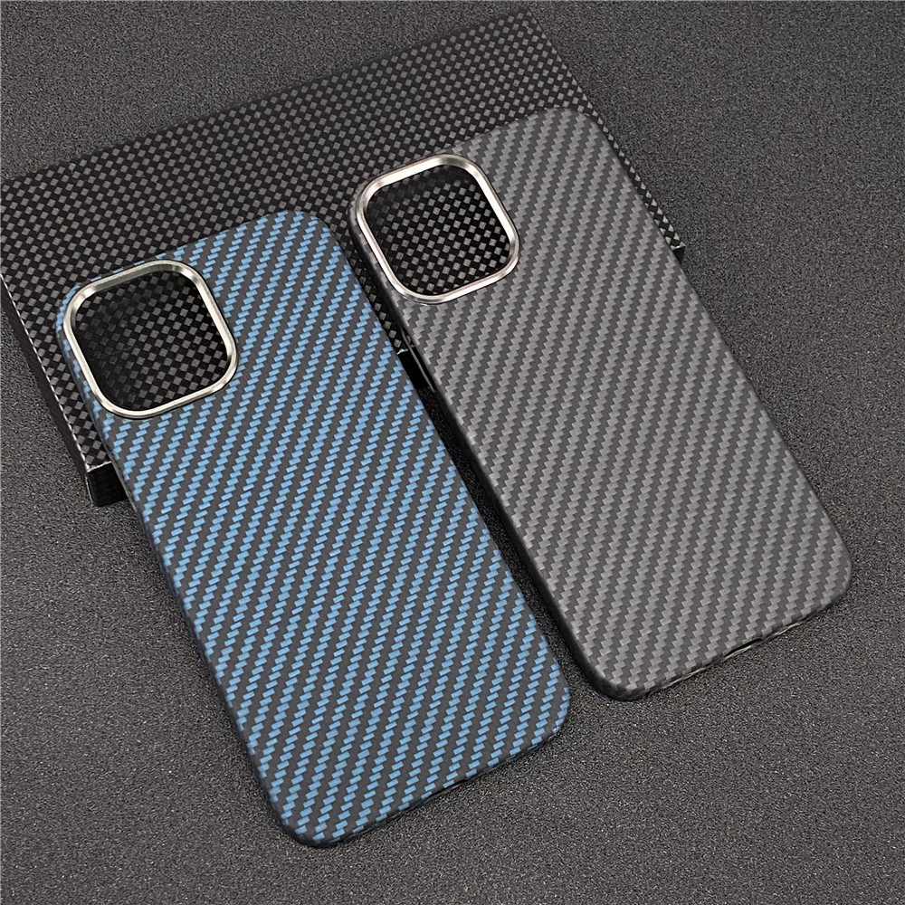 Apply Apple iphone12ProMaxKevlar mobile phone protection shell 12mini Carbon fiber light and thin anti-fall protective sleeve