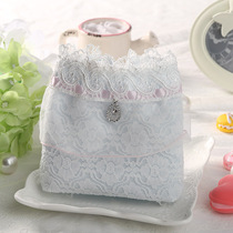 Cute style pure cotton plus fat plus lace girl candy color foreign trade bag hip plus small fresh high waist underwear