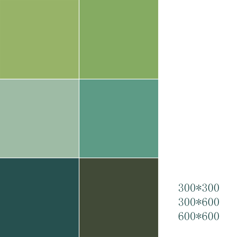 300X600 Light Green Dark Green Dark Green Fruit Green Sun Room Kitchen Floor Tiles Bathroom Wall Tiles Tiles