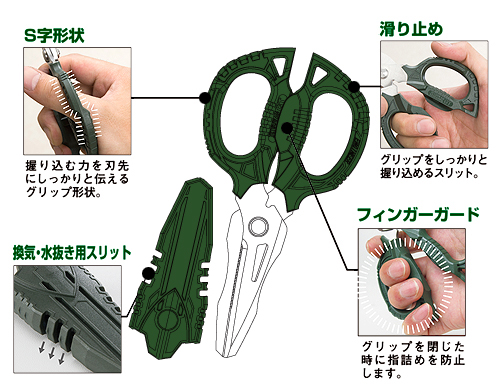Engineering Japanese import engineer powerful multipurpose electrician Kevlar scissors PH-50 55