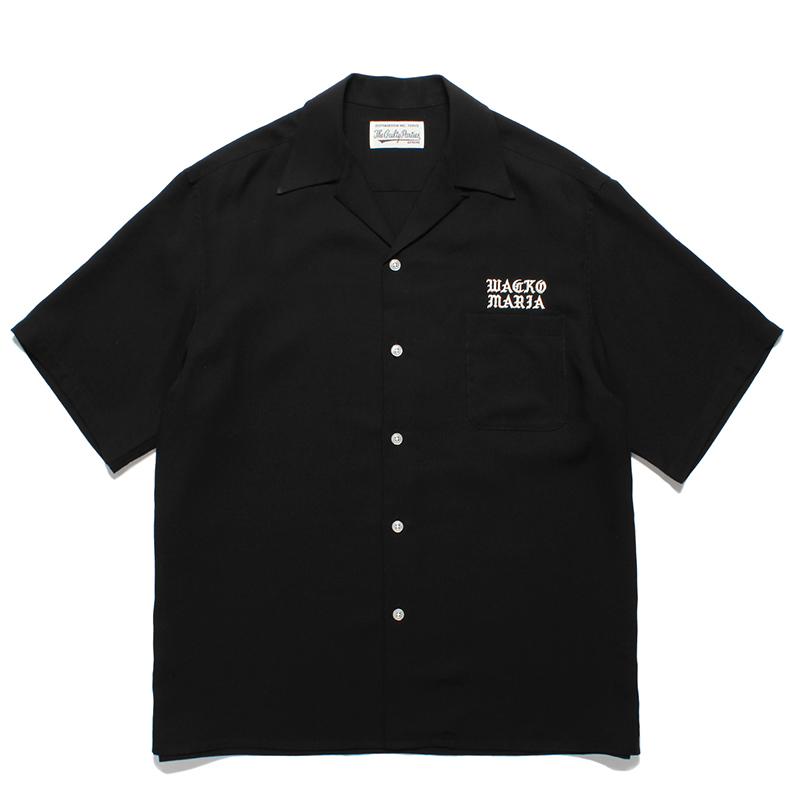 Wacko Maria 50's Shirt Ls Type 2 Embroidered Shirt Hawaiian Short-Sleeved Shirt for Men and Women