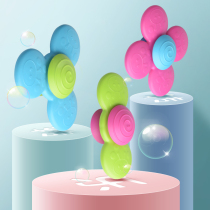 Rotating flower baby dining table and chair childrens suction cup rotating music gyro infants fingertips