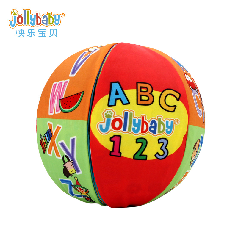 jollybaby baby hand catch ball baby ball toy puzzle early education tactile perception training rattle cloth ball
