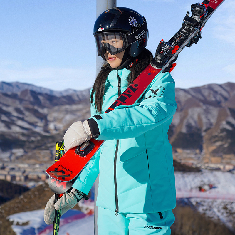 Xxxsnow Women's Double-Board Ski Suit, Slim-Fit Waterproof Ski Jacket, Carver Racing Snow Pants Xxxsnow Women's Double-Board Ski Suit, Slim-Fit Waterproof Ski Jacket, Carver Racing Snow Pants