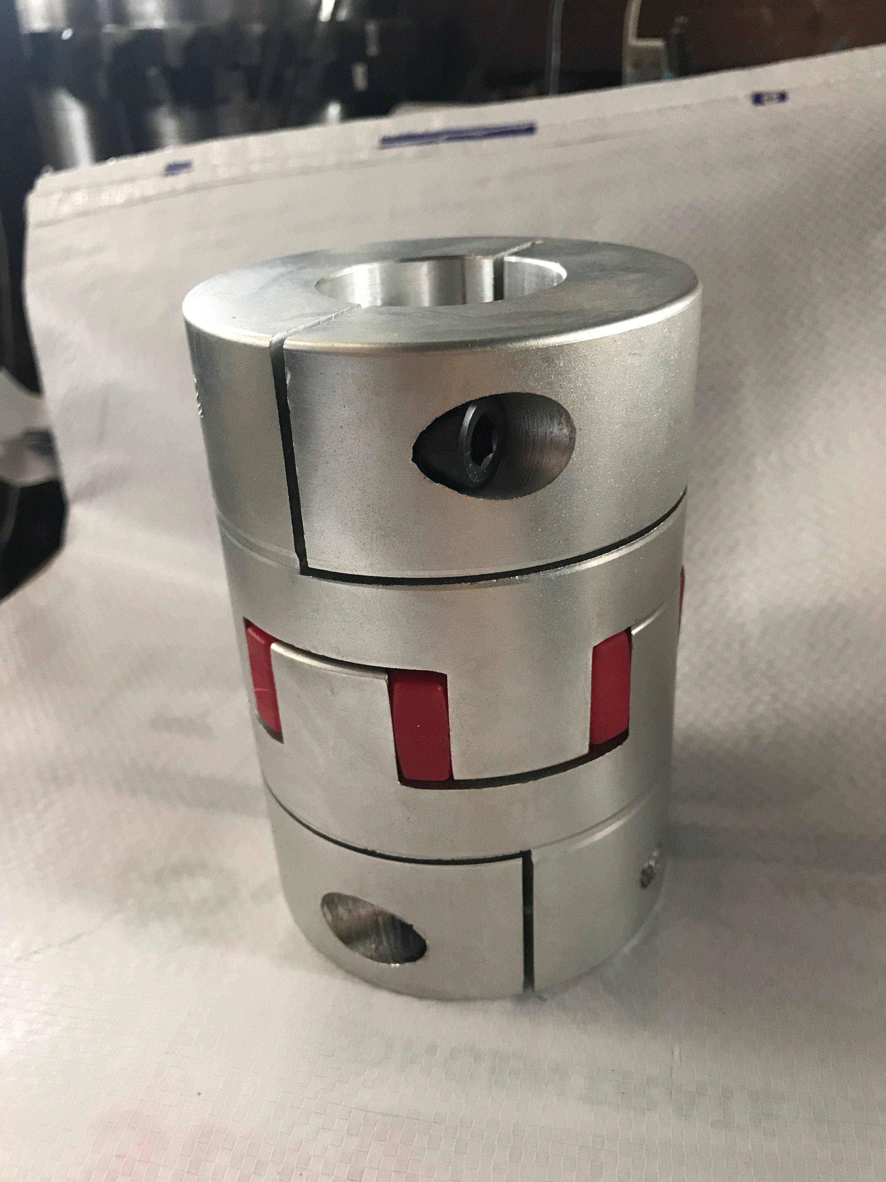 GR38 aluminum alloy D80L114 plum blossom star shaped four jaw coupling CNC machining center hole 20 to 48