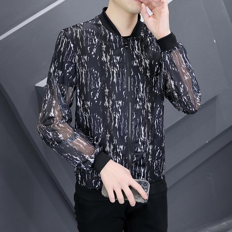 Sun Protection Clothing for Men, Large Size, Loose, Fishing, Hollow, Breathable, Ice Silk Jacket, Anti-Uv Mesh Travel Sun Protection Clothing Sun Protection Clothing for Men, Large Size, Loose, Fishing, Hollow, Breathable, Ice Silk Jacket, Anti-Uv Mesh Travel Sun Protection Clothing