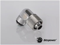 Bitspower Hot brass dazzle black 90 degree connector Connector BP-90R2LCPF-CC3V2