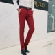 Kinh doanh phù hợp với trang phục chính thức phù hợp với nam thanh niên Hàn Quốc slim fit chuyên nghiệp phù hợp với áo khoác cộng với quần tây - Cao bồi