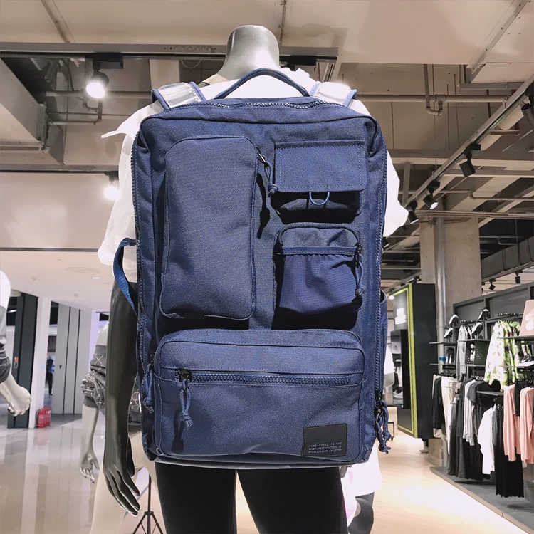 Large Capacity Air Cushion Student Backpack, Simple Versatile Laptop Bag, Casual Travel Sports Hiking Basketball Backpack - Thumbnail 4