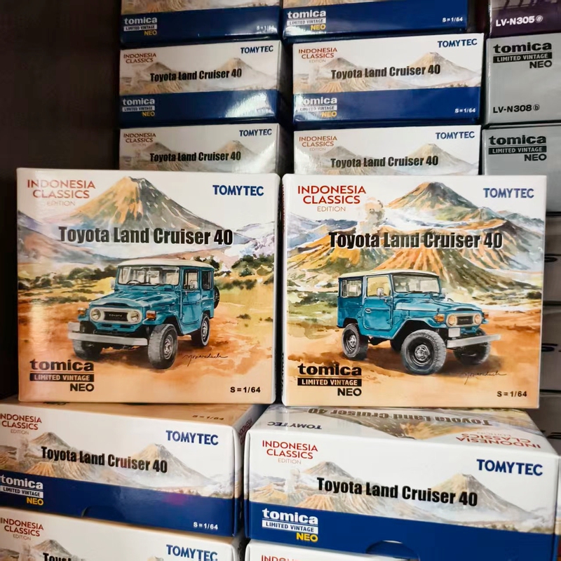 Tomy Tlv Toyota Land Cruiser Lc40 Blue Limited Edition for Indonesia Exhibition