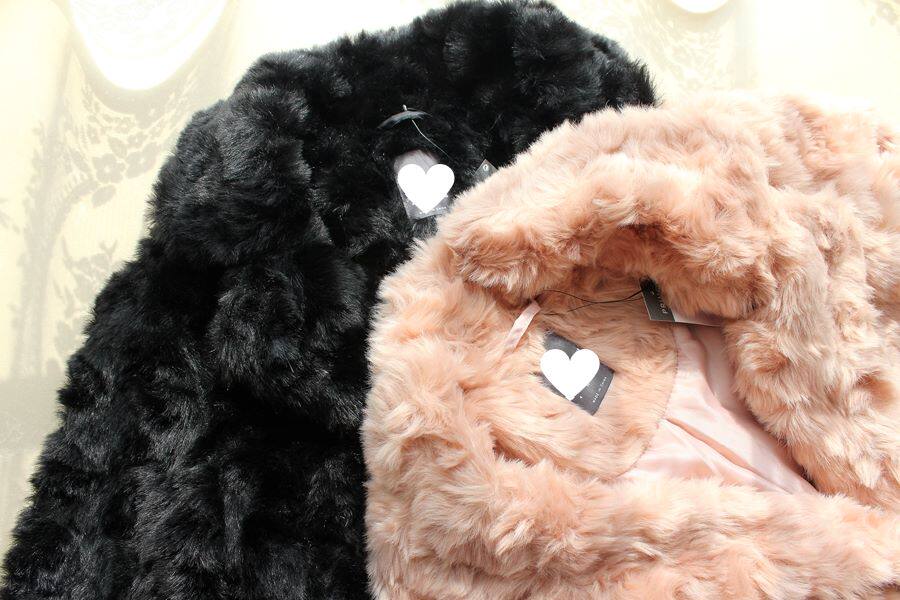 Australia single winter pink imitation fur one coat medium long version teddy bear imitation fur female 2021 Winter