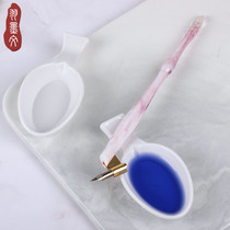 Pen Wash Day Style Plastic Imitation Ceramic Dip Pen Brush Pen Brush With Wenfang Four Treasure Retro Pen Holder Pen Holder wash pen