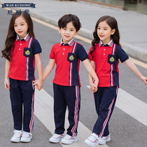 Kindergarten garden Service primary school class clothes children Spring and Autumn summer season cotton long and short sleeve mens and womens sports set