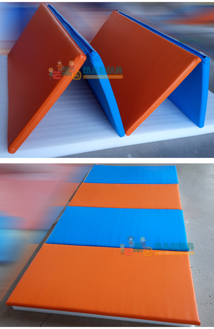 Развивающий коврик для ползания 儿童体能训练运动馆软体彩虹爬爬地垫四折垫五折叠婴儿拼接爬行垫 OTHER