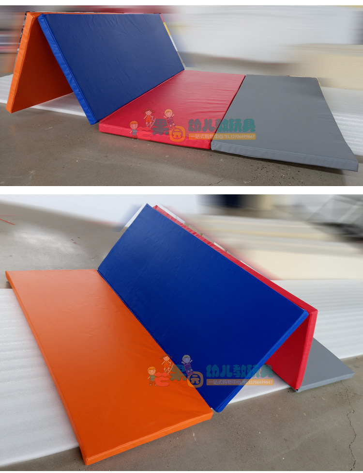 Развивающий коврик для ползания 儿童体能训练运动馆软体彩虹爬爬地垫四折垫五折叠婴儿拼接爬行垫 OTHER