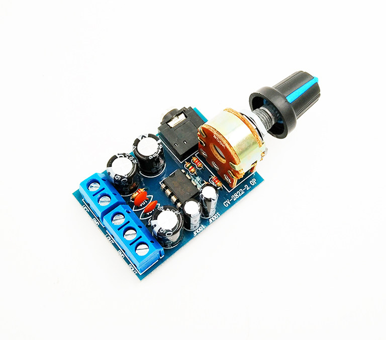 TDA2822M power amplifier board 2 0 stereo DC power amplifier board portable micro-small radio B board-Taobao
