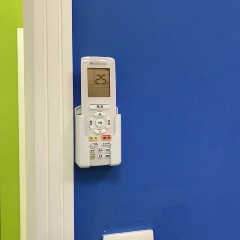 Gree air conditioner remote control wall hanging mobile phone box storage bed bedside punch-free home office wall rack
