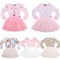 888 Clearance Rock your baby Girls Dress Long Sleeve Baby Yarn Skirt Spring and autumn