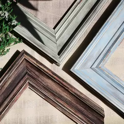 American Mediterranean picture frame custom made environmental protection ps photo frame oil picture frame frame picture frame Blue Green